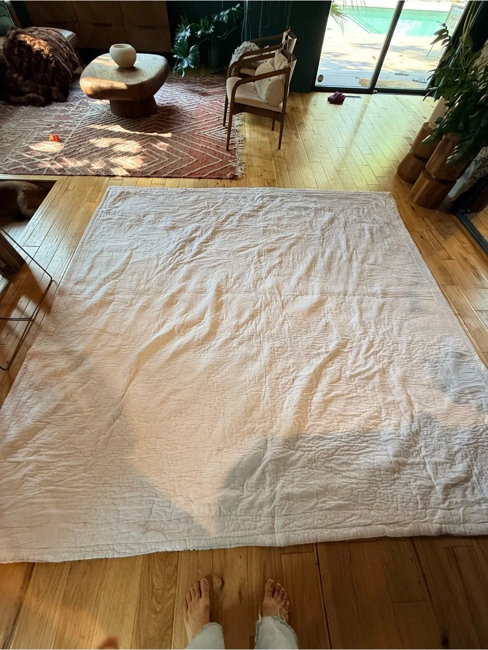 Anthropologie quilt floral